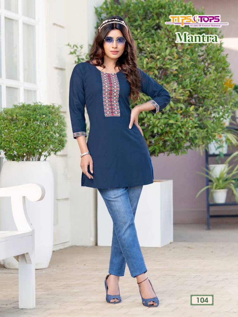 MANTRA Tips & Tops Regular Wear Wholesale Ladies Top Catalog